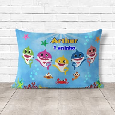 Almofada Personalizada lembrancinhas Baby Shark