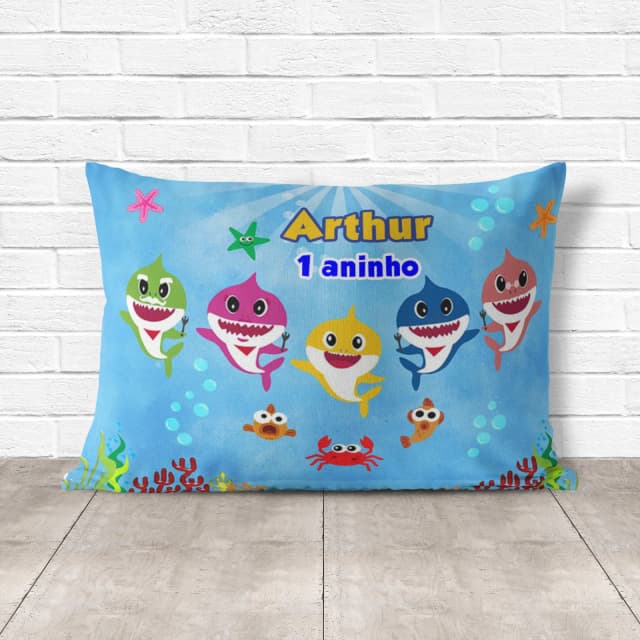 Almofada Personalizada lembrancinhas Baby Shark