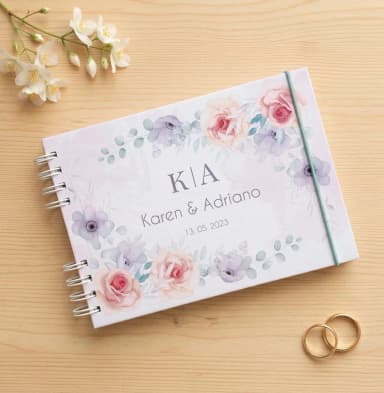 Caderno de Mensagens aos Noivos - Escolha a Capa