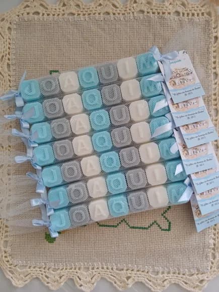 Lembrancinha Maternidade Mini Sabonete Nomes 7 Letras