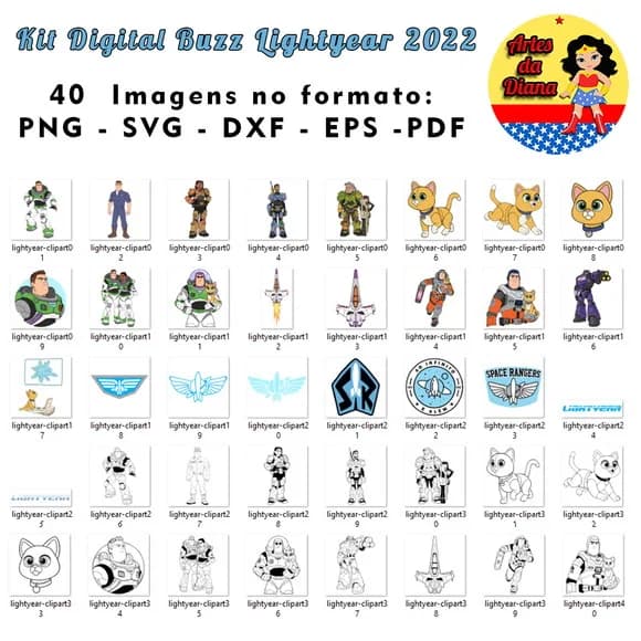 Kit Digital Buzz Lightyear 2022 - Cód.: 74