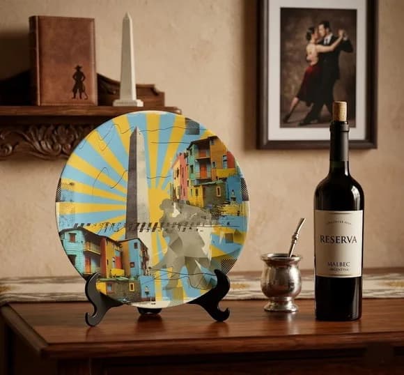 Prato Decorativo de Porcelana Especial Argentina (21 Cm)