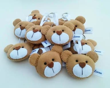 Combo Chaveiro Urso 20 Peças
