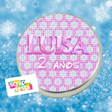 Latinhas Personalizadas Festa Princesa do Gelo