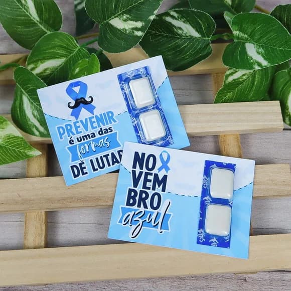 Card com Chiclete - Novembro Azul