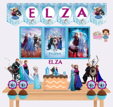 Kit Festa Só Um Bolinho FROZEN - Decoração de Festa