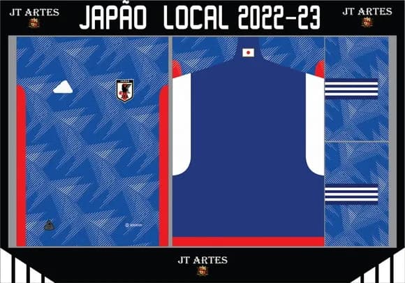 Vetor Da Camisa Japão 2022