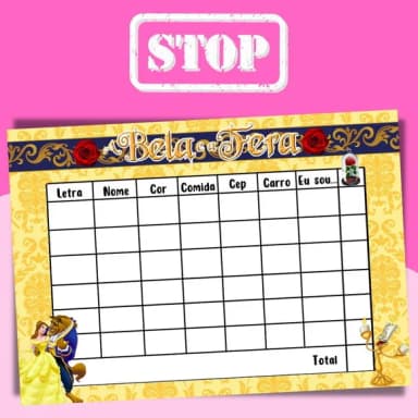 Jogo do Stop ( Conhecido Como Adedanha)