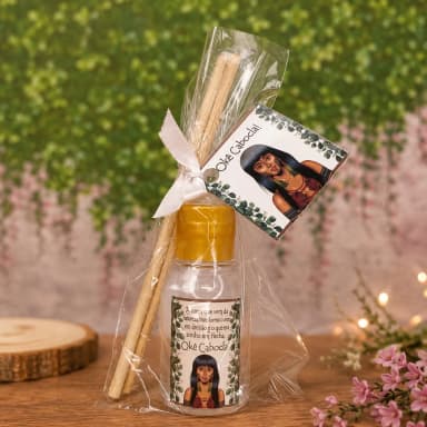 25 Unidades Mini Aromatizador Cabocla e Caboclo Fazemos Qualquer Tema
