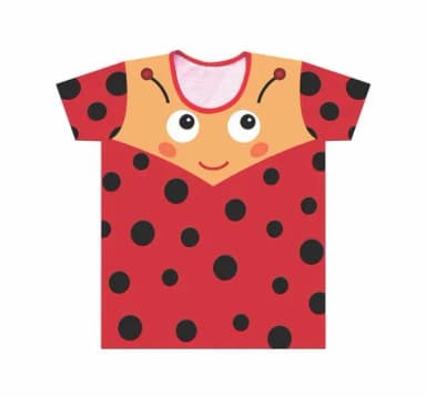 Camiseta Infantil Joaninha