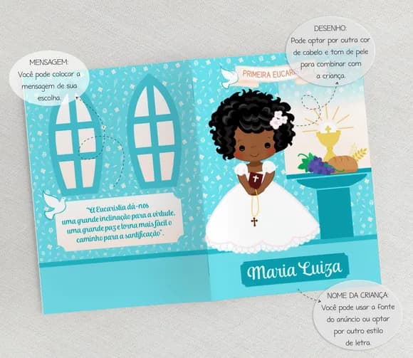 Livro De Orações - Lembrança Comunhão Cálice Tifany