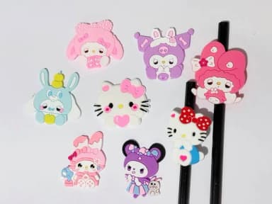 Lápis C/ponteira Turma Hello Kitty 5cm Pacote com 8 Unidades