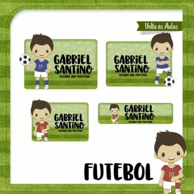 60 Etiquetas Futebol