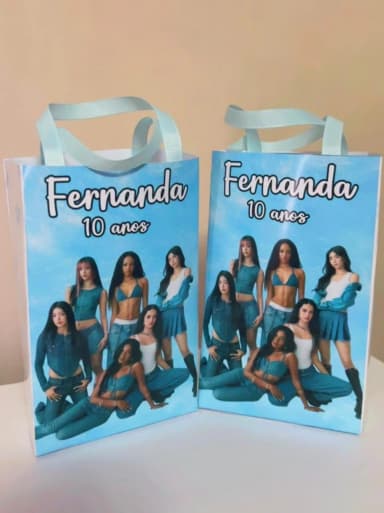 Sacolinhas Personalizadas Katseye Lembrancinhas Para Aniversário