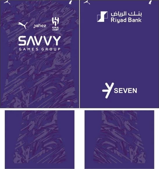 Arte Vetor Camisa Al Hilal Goleiro 2025-2026