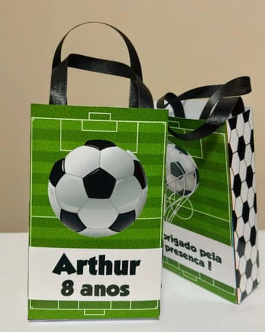 Sacolinhas Personalizada Futebol Lembrancinhas Para Aniversário