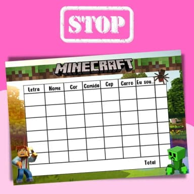 Jogo do Stop ( Conhecido Como Adedanha)