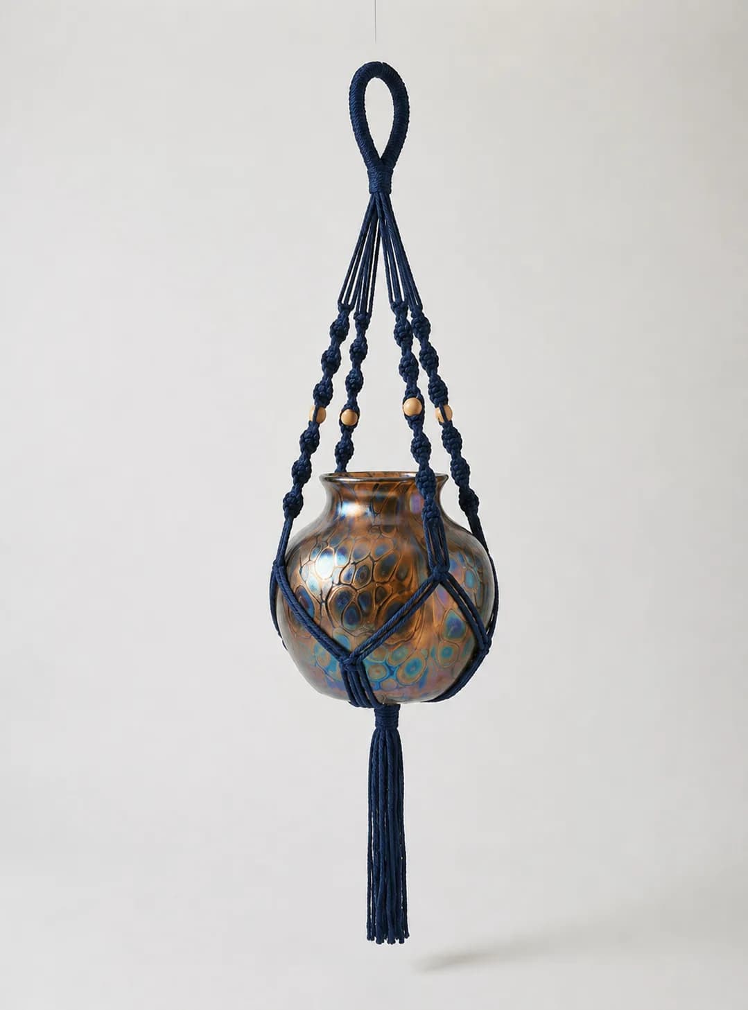 Suporte para Plantas em Macramê Feito à Mão | Decoração Boho para Casa