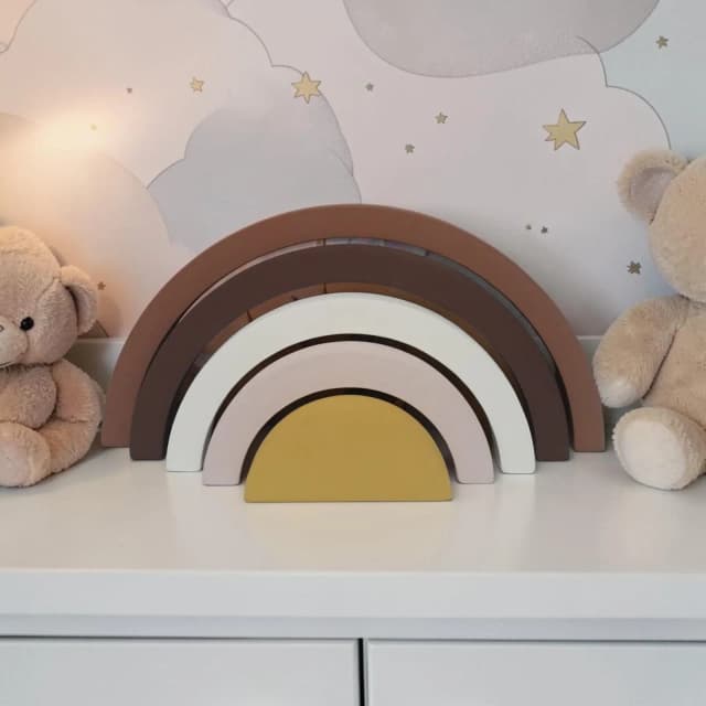 Arco iris de mdf decorativo/ Enfeite de festa, decoração pra quarto de bebe.
