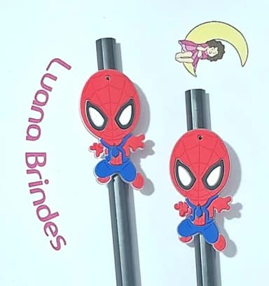 Lápis C/ponteira Homem Aranha Emborrachado 6 Unidades