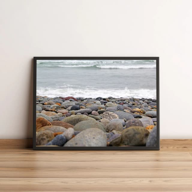 Quadro Praia Com Pedras 41