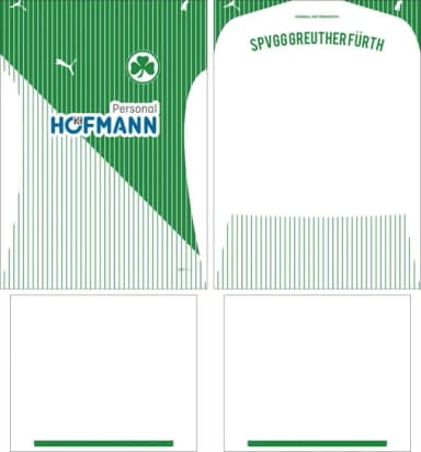 Arte Vetor Camisa Greuther Fürth Local 2025-2026