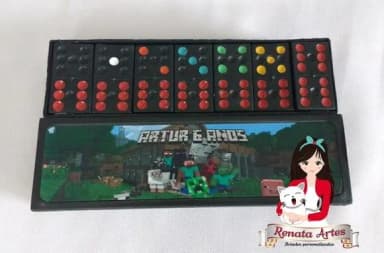 Dominó Personalizado Brinquedos Minecraft