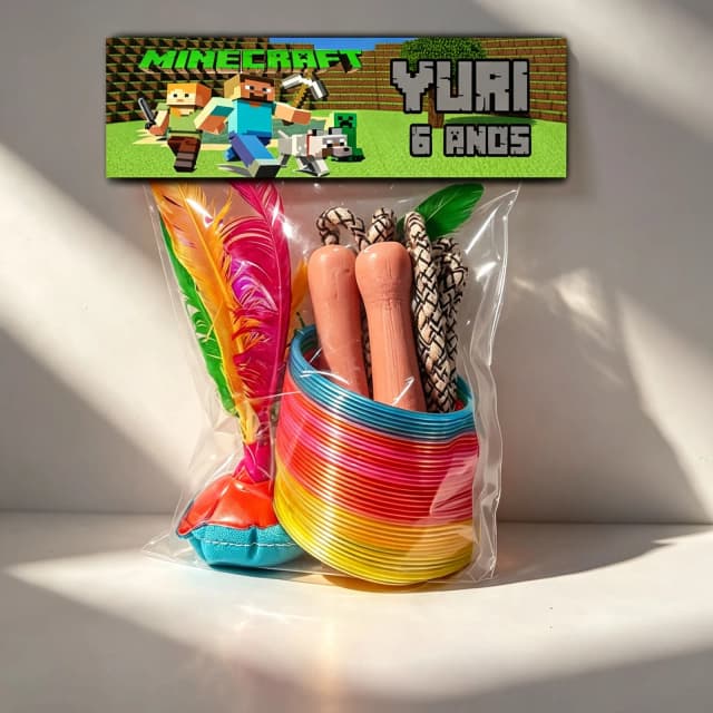 Kit Lembrancinhas Personalizada do Minecraft