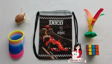 Mochila Brinquedos Retrô Tema Fórmula 1