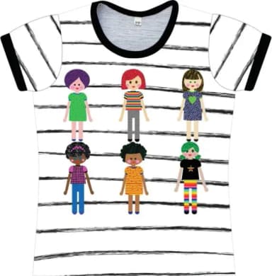 Camiseta Infantil Feminina Meninas