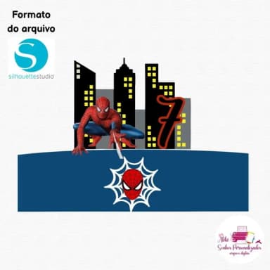 Arquivo Digital - Topo de Bolo Homem Aranha
