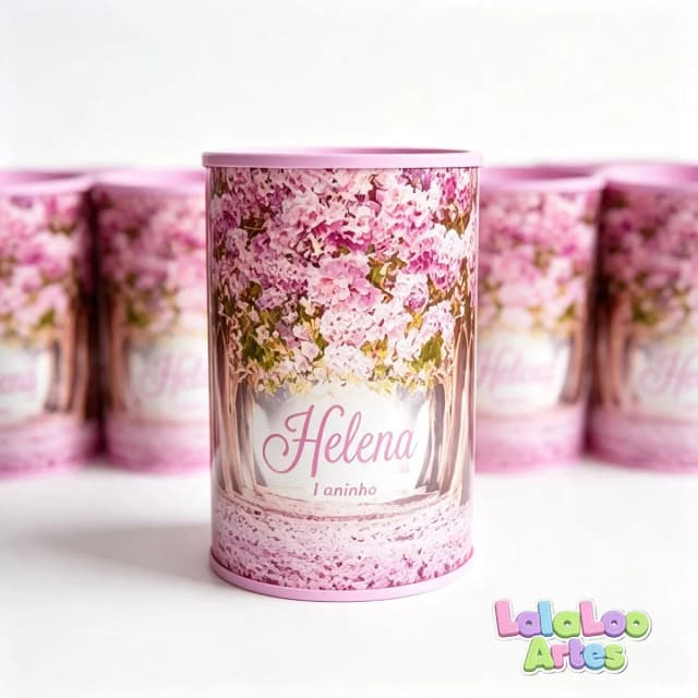 Cofrinho Jardim Encantado Personalizado