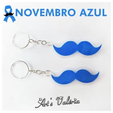 Chaveiro Bigode Novembro Azul
