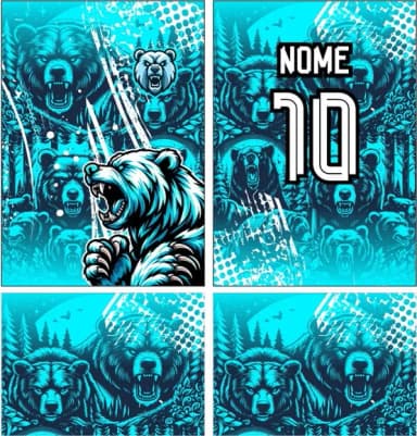 Arte Vetor Camisa Interclasse Urso 356