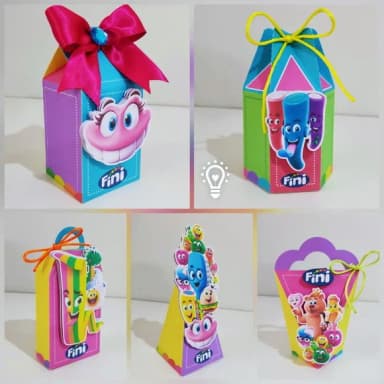 Kit 60 Lembrancinhas - Fini Colorido