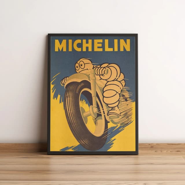 Quadro com pôster retrô Michelin vintage 2594