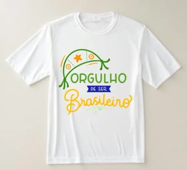 Camiseta Orgulho de Ser Brasileiro Brasil