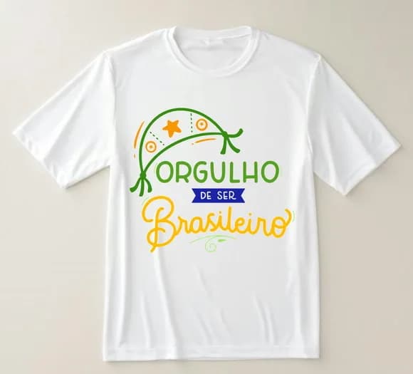 Camiseta Orgulho de Ser Brasileiro Brasil