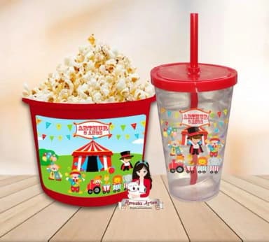Kit Cinema Personalizado Tema Circo