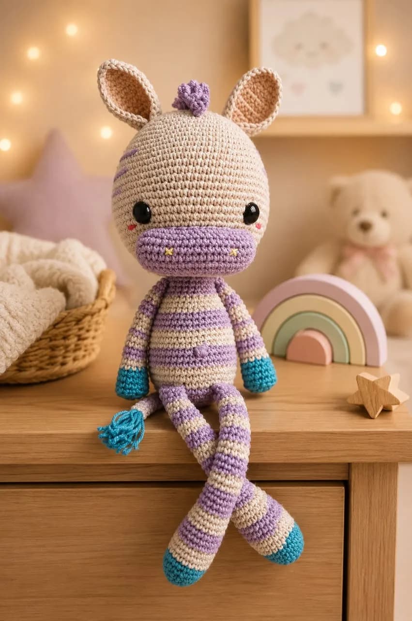 Amigurumis girafa  divertida