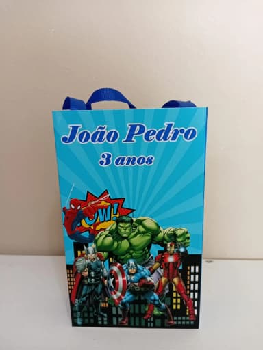 Sacolinhas Personalizadas Vingadores para Lembrancinhas