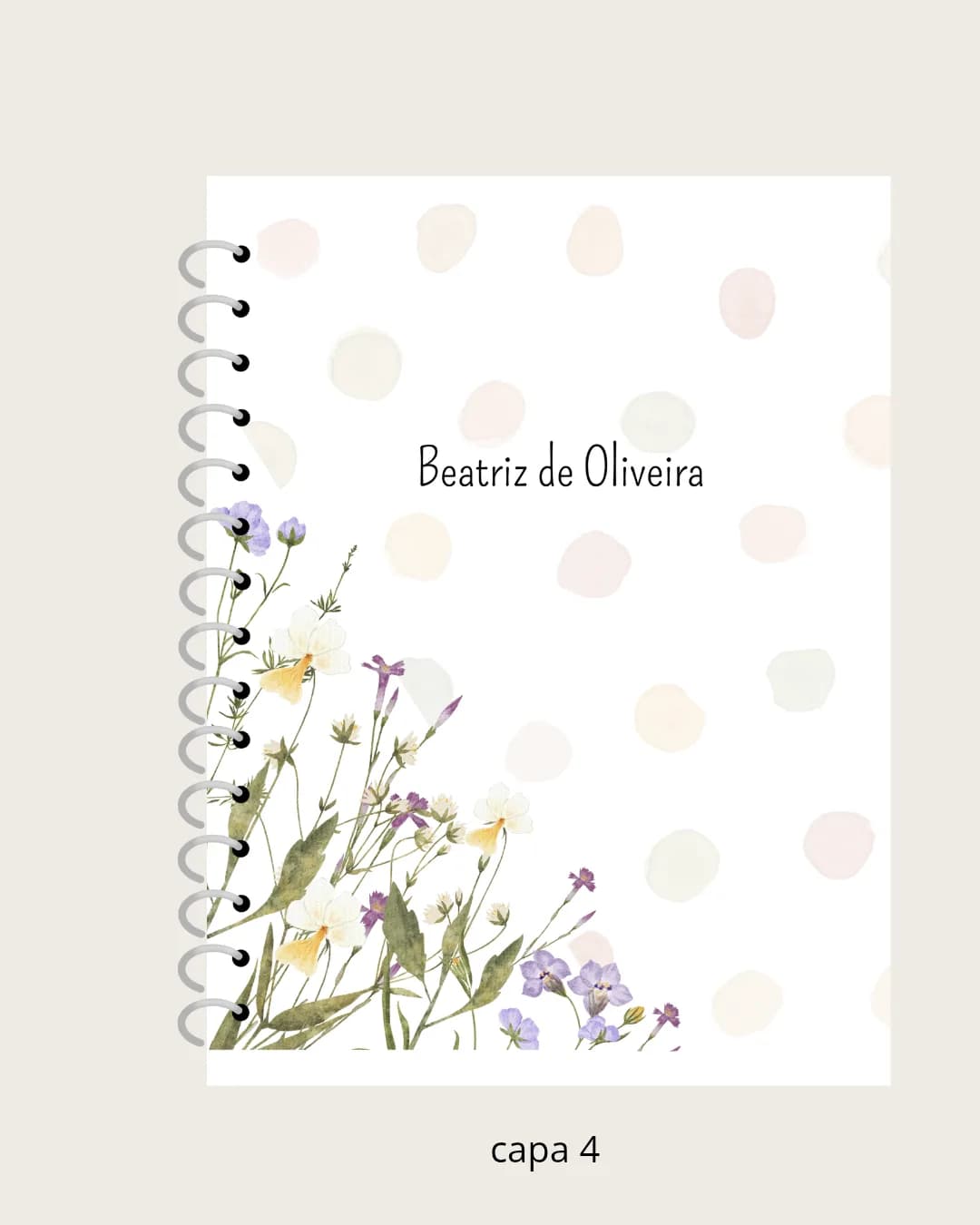 Caderno Campo Florido