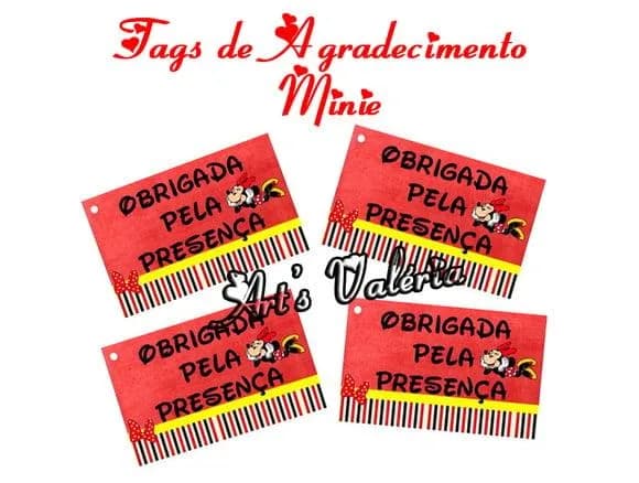 Tag de Agradecimento da Minie