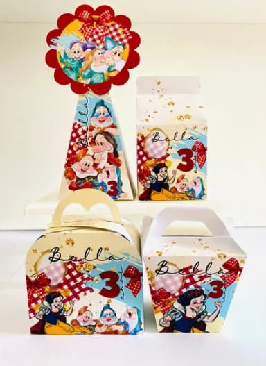 Kit 60 Lembrancinhas Branca de Neve