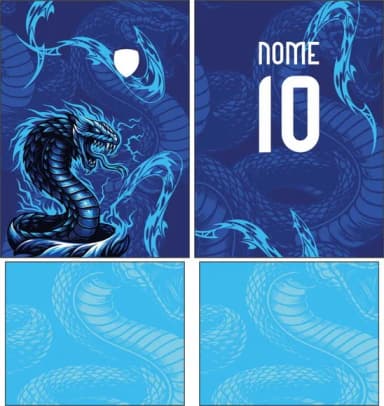 Arte Vetor Camisa Interclasse Cobra Mod-844
