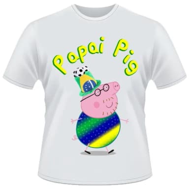 Camiseta Papai Pig Brasil