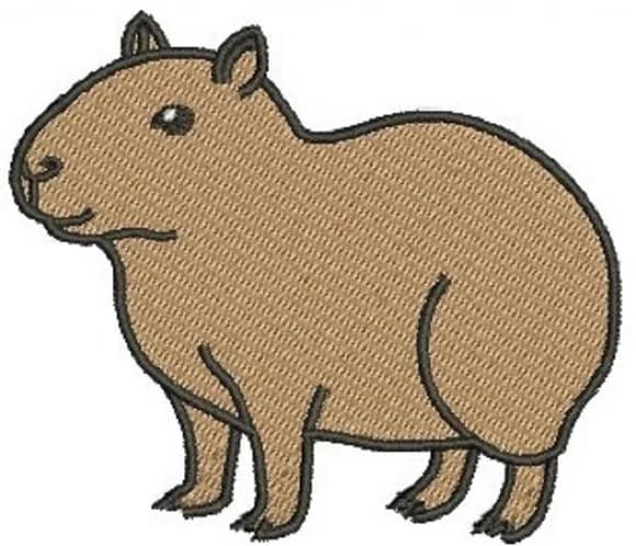 Matriz de Bordado Capivara Infantil