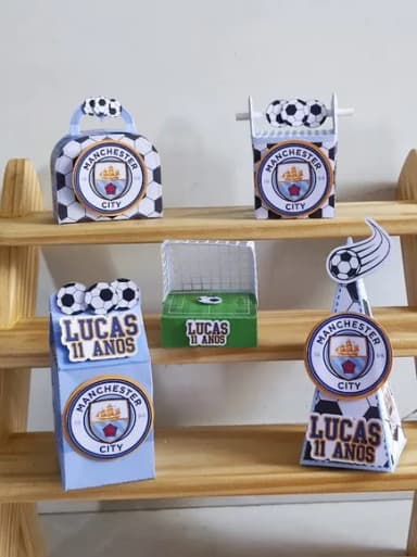 Kit 60 Lembrancinhas Manchester City