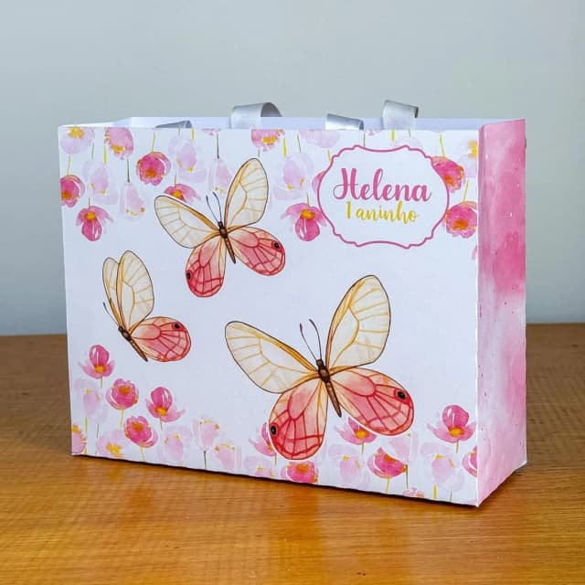 PEGUE E MONTE - Sacolinhas Personalizadas BORBOLETA - Decoração de Festa | Lembrancinhas | Aniversário | Personalizados