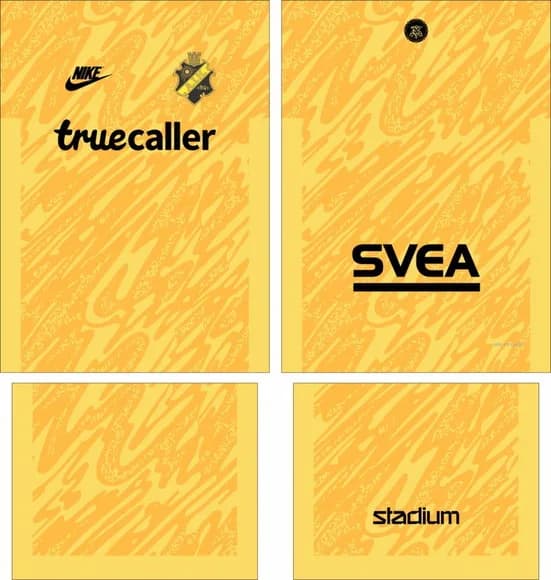Arte Vetor Camisa Aik Goleiro 2025